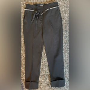 White House Black Market black ankle dress pant. Size 2P